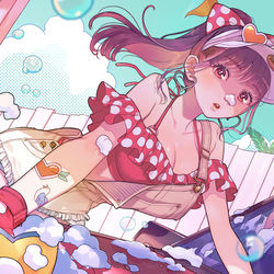 This is a pixiv picture whose title is Car♡Wash♡Girl.