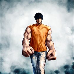 This is a pixiv picture whose title is KICKBACK.
