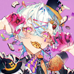 This is a pixiv picture whose title is Trick or Treat.