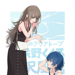 This is a pixiv picture whose title is 宮沢風花 & 海咲野くくる.