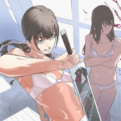 This is a pixiv picture whose title is 制服強強剣！！.