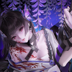 This is a pixiv picture whose title is 菫.