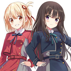 This is a pixiv picture whose title is リコリコ.