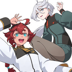 This is a pixiv picture whose title is 水星の魔女.