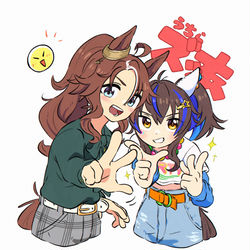 This is a pixiv picture whose title is ぱか⭐︎アゲな2人.
