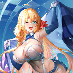 This is a pixiv picture whose title is ペコリーヌ - Racing suits.