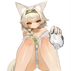 This is a pixiv picture whose title is 👣.