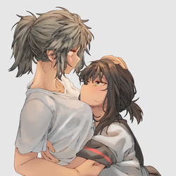 This is a pixiv picture whose title is いっぱいハグして.