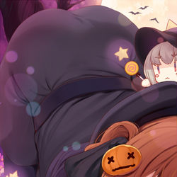 This is a pixiv picture whose title is ちょこっとハロウィン.