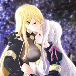 This is a pixiv picture whose title is たかなほ額に😘.