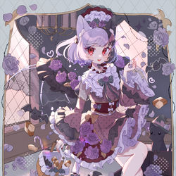 This is a pixiv picture whose title is 🕸×🌹.