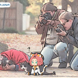 This is a pixiv picture whose title is 디오냥!.
