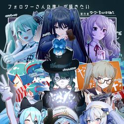 This is a pixiv picture whose title is フォロワーさんの推しミクが描きたい.