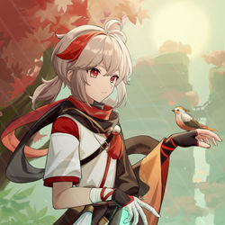 This is a pixiv picture whose title is 万叶.