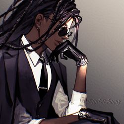 This is a pixiv picture whose title is suit.