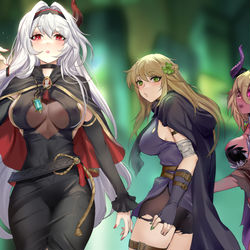 This is a pixiv picture whose title is 前女友？现女友！.