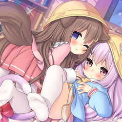 This is a pixiv picture whose title is 文月ちゃんと如月ちゃん.
