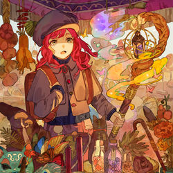 This is a pixiv picture whose title is 魔法使いになった日.