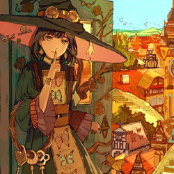 This is a pixiv picture whose title is 秋色の街へ.