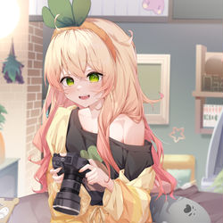 This is a pixiv picture whose title is 桃鈴ねね.