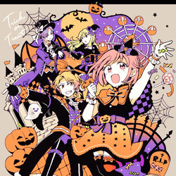 This is a pixiv picture whose title is ワンダショハロウィン.