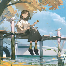 This is a pixiv picture whose title is 秋色.