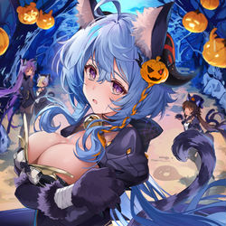 This is a pixiv picture whose title is Halloween.