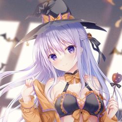 This is a pixiv picture whose title is Trick or Treat!🎃.