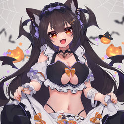 This is a pixiv picture whose title is Halloween!.