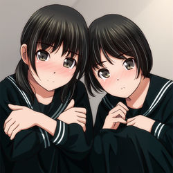 This is a pixiv picture whose title is 今日の一枚3434 (1:30+1:10+1:00).