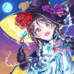 This is a pixiv picture whose title is 魔女とガラスの靴.