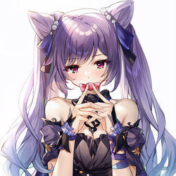 This is a pixiv picture whose title is 刻晴.