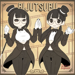 This is a pixiv picture whose title is ジャケットな美術部ガール.