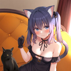 This is a pixiv picture whose title is ハッピーハロウィン🎃猫らくがきちゃん.