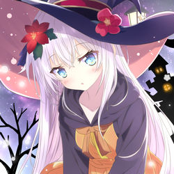 This is a pixiv picture whose title is ハロウィン魔女っ娘ヴェルちゃん.