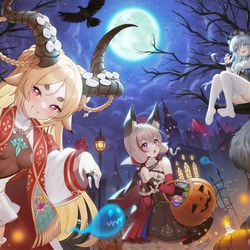 This is a pixiv picture whose title is 仕事絵 Happy Halloween!.
