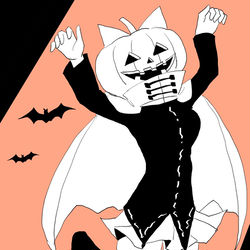 This is a pixiv picture whose title is ハロウィンばんきちゃん落書き。.