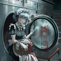 This is a pixiv picture whose title is 🔪 Maid.