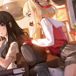 This is a pixiv picture whose title is 莉可丽丝LycorisRecoi.