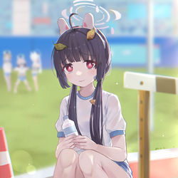 This is a pixiv picture whose title is ミユ（体操服）.