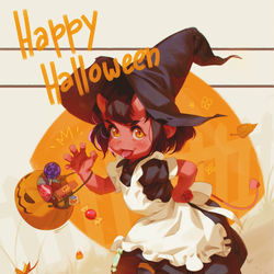 This is a pixiv picture whose title is Happy Halloween 2022.