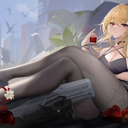 This is a pixiv picture whose title is 薇拉 情人节？.