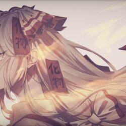 This is a pixiv picture whose title is 化け物.