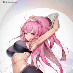 This is a pixiv picture whose title is No nut calliope.