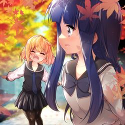 This is a pixiv picture whose title is 秋めくさとりか.