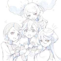 This is a pixiv picture whose title is 水星タヌキ 下書き.