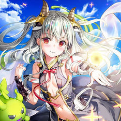 This is a pixiv picture whose title is 世界を救う決意の約束.