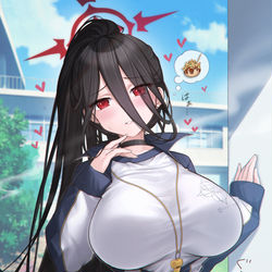 This is a pixiv picture whose title is 我慢出来なくなっちゃいそうなハスミちゃ….