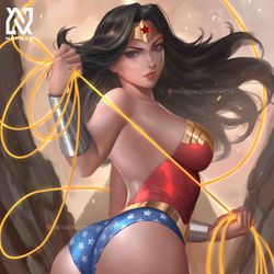 This is a pixiv picture whose title is Wonder Woman.