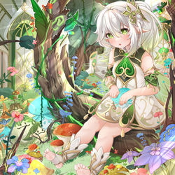 This is a pixiv picture whose title is 小草神的休闲时光.
